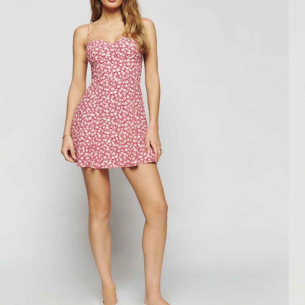 NWT Reformation Saskia Dress Amaro - Picture 1 of 8